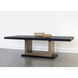 Judson 100 X 46 inch Black / Warm Brass Dining Table